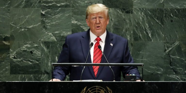 Trump says future belongs to “patriots” not “globalists” in United Nations General Assembly speech