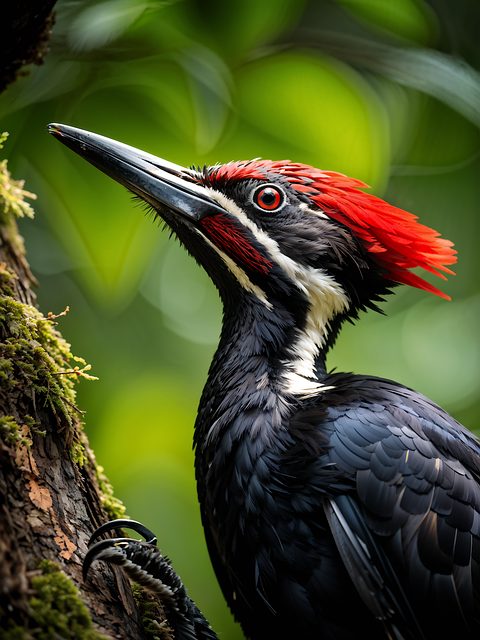 woodpecker,pigeon,blackbird,bird